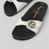 Pepe Jeans Sandales Femme Blanc Plates Anatomiques Liège-4