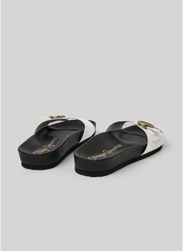 Pepe Jeans Sandales Femme Blanc Plates Anatomiques Liège-2