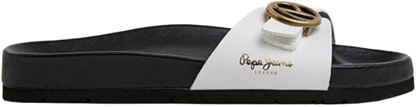 Pepe Jeans Sandales Femme Blanc Plates Anatomiques Liège-0