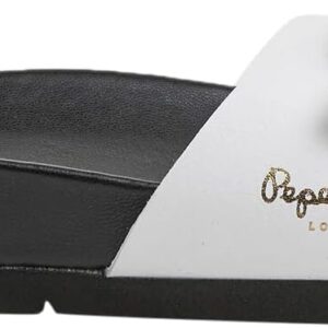Pepe Jeans Sandales Femme Blanc Plates Anatomiques Liège-0
