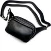 Sac bandoulière cuir Italie Pretty Nana ROBY T-2005 Noir
