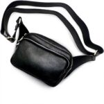 Sac bandoulière cuir Italie Pretty Nana ROBY T-2005 Noir