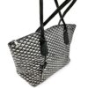 Sac Carolina cuir Italie femme design géométrique noir