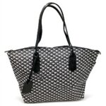 Sac Carolina cuir Italie femme design géométrique noir