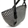 Sac Carolina cuir Italie femme design géométrique noir
