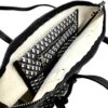 Sac Carolina cuir Italie femme design géométrique noir