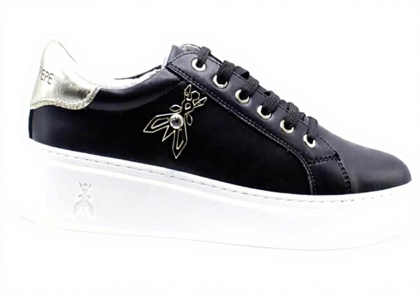 Baskets Platform Femme PATRIZIA PEPE Noir Cuir PJ303
