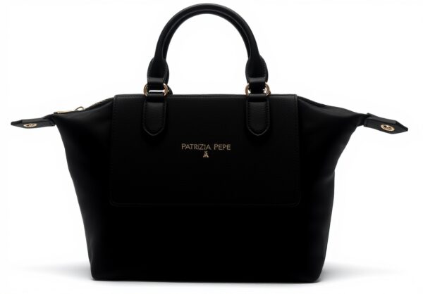 Patrizia Pepe Sac du Soir Nylon Eco Saffiano Noir Femme