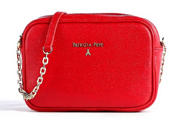 Sac à bandoulière Patrizia Pepe en cuir 20 cm