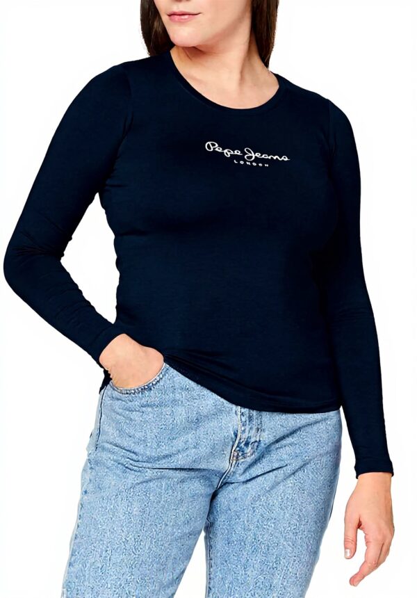 T-shirt femme Pepe Jeans New Virginia coupe classique col