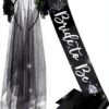 Écharpe Bride or Die JeVenis accessoire fête enterrement vie-0