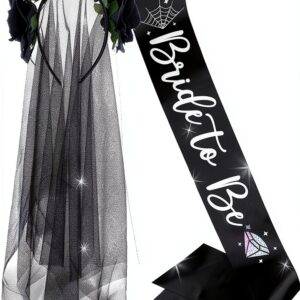 Écharpe Bride or Die JeVenis accessoire fête enterrement vie-0