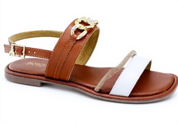Baskets Patrizia Pepe Fille Cuir Veau Blanc Taille 35 41