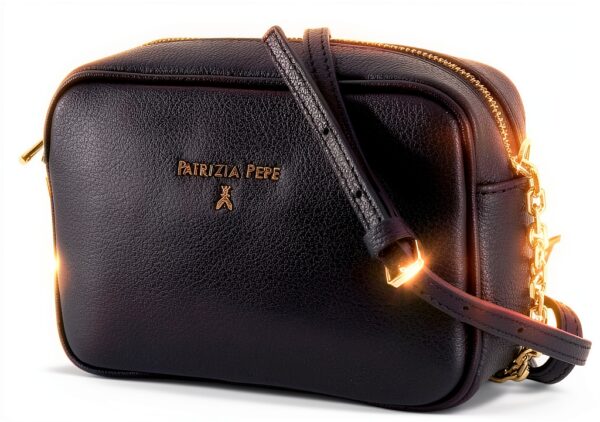 Sac bandoulière cuir Patrizia Pepe Noir Taille unique