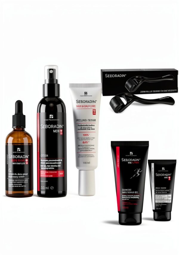 SEBORADIN Maria Black PRO Homme Set Soins Cheveux Anti Chute 2en1-0