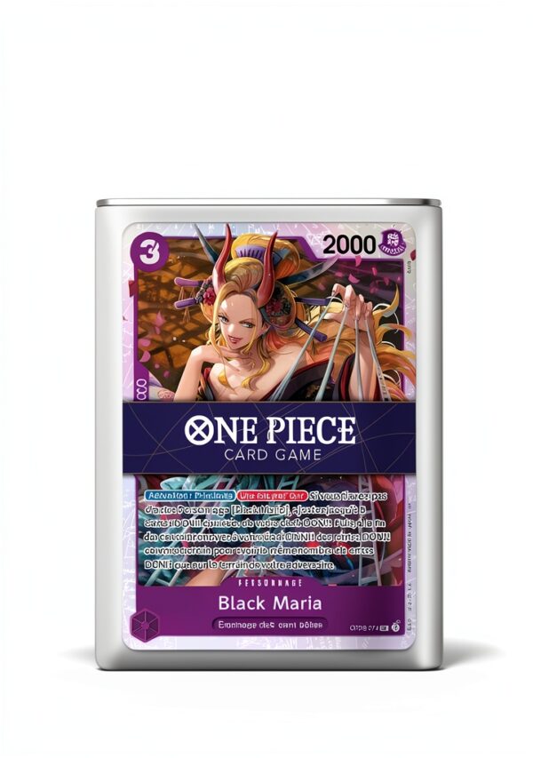 Black Maria OP08-074 Super Rare - Ultraboost X One Piece The Best Vol.2 (PRB-02) - Coffret de 10 Cartes One Piece Françaises-0