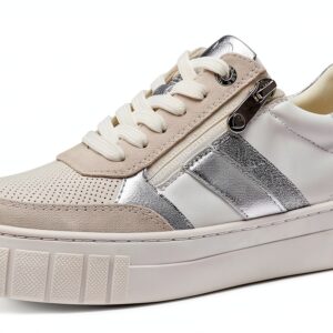 MARCO TOZZI Femme Baskets Sport 2-23710-44 Blanc Argent-0