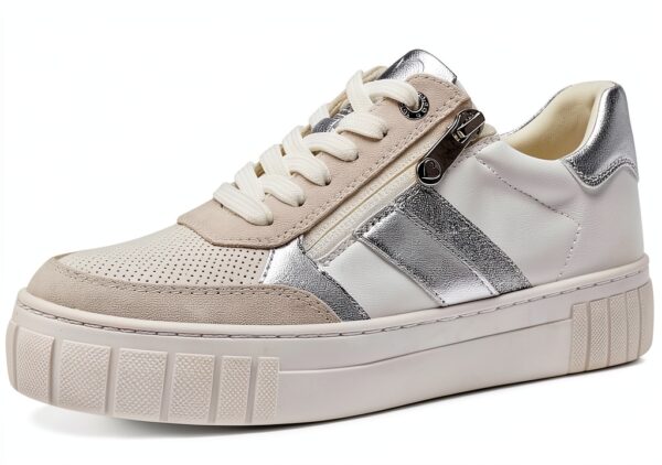 MARCO TOZZI Femme Baskets Sport 2-23710-44 Blanc Argent-0