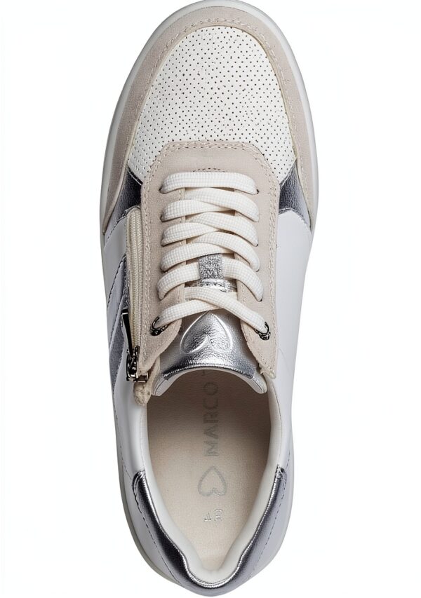 MARCO TOZZI Femme Baskets Sport 2-23710-44 Blanc Argent-2