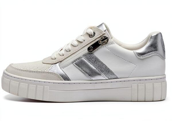 MARCO TOZZI Femme Baskets Sport 2-23710-44 Blanc Argent-4