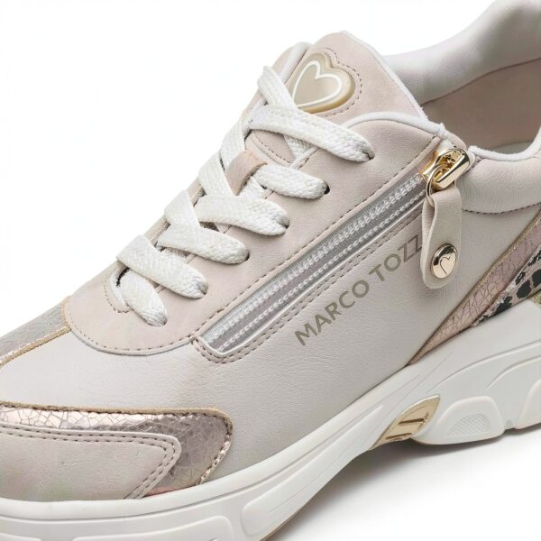 MARCO TOZZI Femme Baskets Sport 2-23763-44 Blanc Comb-5