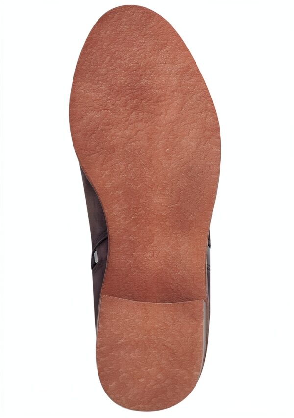 Bottines Marco Tozzi Femme Zippées 2-25064-43 en Cuir Noir et Mocca-4